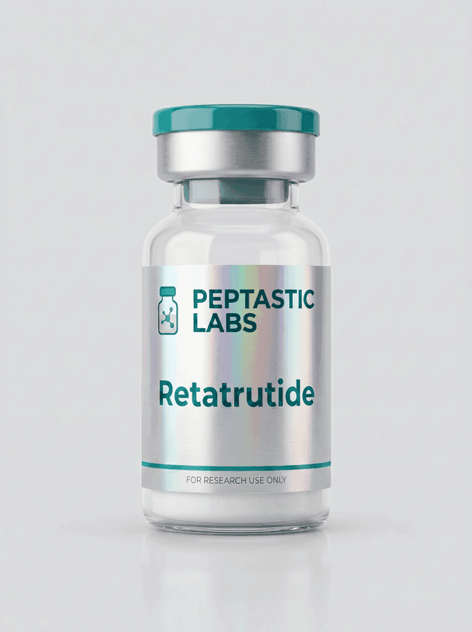 Peptastic Labs research vial — Retatrutide
